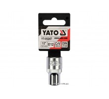 Головка торцева YATO TORX E12 1/2" CrV [Блістер]