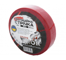 Стрічка ізоляційна VIROK : 18 мм 20м (18мкм) ЧЕРВОНА [13/117]