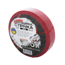 Стрічка ізоляційна VIROK : 18 мм 20м (18мкм) ЧЕРВОНА [13/117]