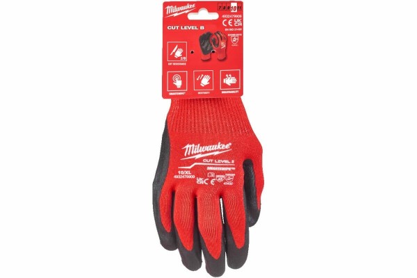 Рукавички з опором до порізів 2 рівня Milwaukee 10/XL (4932479909) Рукавички з опором до порізів 2 рівня Milwaukee 10/XL (4932479909)