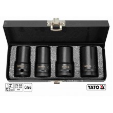 Головки торцеві ударні для зриву гвинтів YATO 1/2" 55 мм М17-26 4 шт