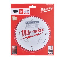 Диск пиляльний PFTE MILWAUKEE, діам.165х20х2,2мм, 48 зуб.