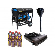 Дизельний генератор TAGRED TA10300D + газова плитка Orcamp CK-505 + 4 газових картриджа 400 мл