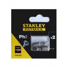 Насадка викруткова STANLEY хрестова PH2 х 25 мм 2 шт