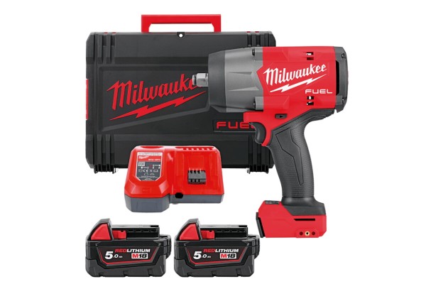 Гайкокрут акумуляторний 1/2\" MILWAUKEE, M18 FHIW2F12-502X, 2034Нм, (+ заряд.пристрій, 2 акум., HD ке