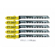 Полотно для електролобзика (дерево) YATO HCS 13TPI 75 мм 5 шт