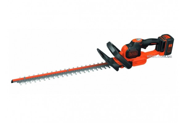 Кущоріз акумуляторний Black+Decker Li-Ion 36 В 2 Агод полотно 55 cм крок зубця 22 мм