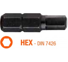 Насадка викруткова INDUSTRY USH HEX 5 x 25 мм 10 шт