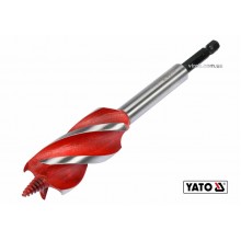 Свердло по дереву YATO 25 x 165 мм HEX- 1/4" HRC 40-45 з 4 пругами