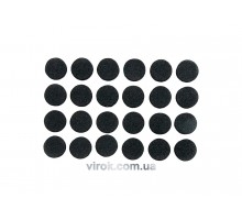Протектор самоклеючий антиковзкий VOREL, 10мм набір 24шт. (чорні) [60/720]