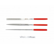 Набір надфілів алмазних YATO 140/50 х 3 мм 3 шт