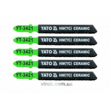 Полотно для електролобзика (кераміка) YATO HM(TC) 75 мм 5 шт