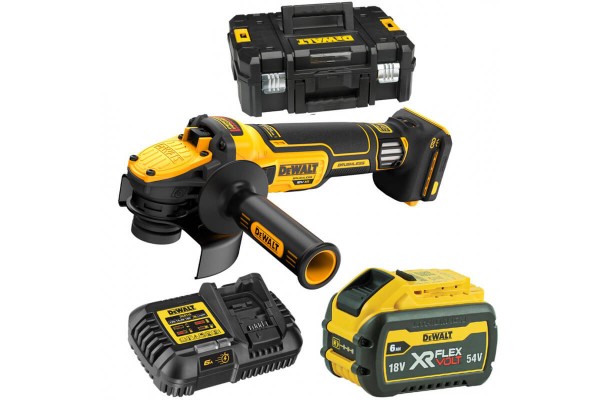 Шліфмашина кутова - болгарка акумуляторна безщіткова DeWALT DCG409VST1