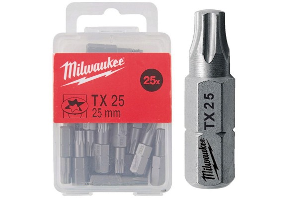 Біта MILWAUKEE, TX30, 25мм, (25шт)