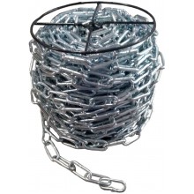 Ланцюг з короткою ланкою оцинкований ТМ "VIROK" DIN 5685A; Ø= 8 мм, 25 кг, l= 20 м ± 1,0% (TR)