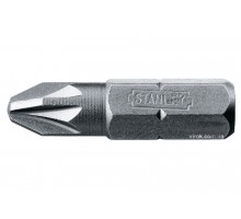 Насадка викруткова STANLEY 1/4" хрестова PZ1 х 25 мм 25 шт