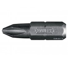 Насадка викруткова STANLEY 1/4" хрестова PH2 х 25 мм 25 шт