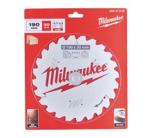 Диск пиляльний PFTE THIN KERF MILWAUKEE, діаметр 190х30х1,6мм, 16 зуб.