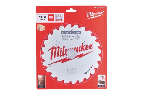 Диск пиляльний PFTE THIN KERF MILWAUKEE, діаметр 190х30х1,6мм, 16 зуб.