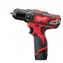 Дриль-шуруповерт MILWAUKEE M12 BDD-202C обертовий момент 30 Нм 4933441915 (+2 акумулятори, зарядний