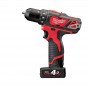 Дриль-шуруповерт MILWAUKEE M12 BDD-202C обертовий момент 30 Нм 4933441915 (+2 акумулятори, зарядний