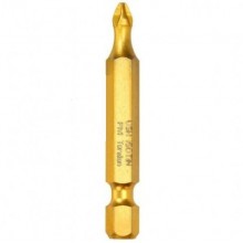 Насадка викруткова USH ISOTIN : Phillips PH1 x 50 мм. Torsion. титанова, подовжена. Уп. 10 шт.