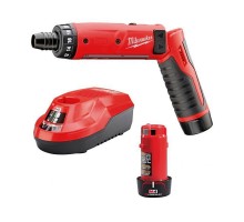 Викрутка акумуляторна MILWAUKEE M4 D-202B, (+ заряд. пристрій, 2 акум.Х2Аг, в сумці для інструментів