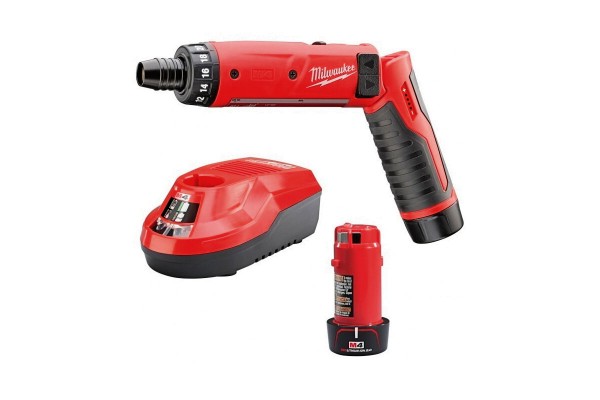 Викрутка акумуляторна MILWAUKEE M4 D-202B, (+ заряд. пристрій, 2 акум.Х2Аг, в сумці для інструментів