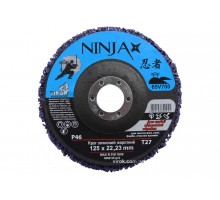 Круг зачистний нетканий жорсткий NINJA TM VIROK Т27 125 х 22 х 13 мм Р46
