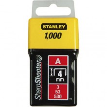 Скоби тип А висотою 4 мм, для степлера ручного Light Duty, в упаковці 1000 шт STANLEY 1-TRA202T