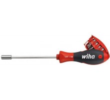 Викрутка з набором біт Wiha 1/4"DR, 8 шт. (W32904)