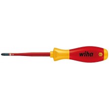 Викрутка діелектрична Wiha Soft Finish electric slim FIX VDE PZ1х80 мм (W35395)