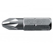 Насадка викруткова STANLEY 1/4" хрестова PZ2 х 25 мм 25 шт