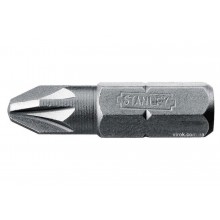 Насадка викруткова STANLEY 1/4" хрестова PZ2 х 25 мм 25 шт