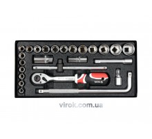 Набір головок торцевих YATO 1/2" 25 шт