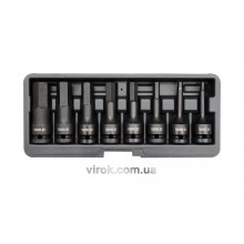 Набір насадок викруткових ударних YATO HEX 1/2" H5-19 8 шт