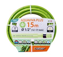 Шланг для поливу Claber Aquaviva Plus 9003, 15 м 1/2" зелений