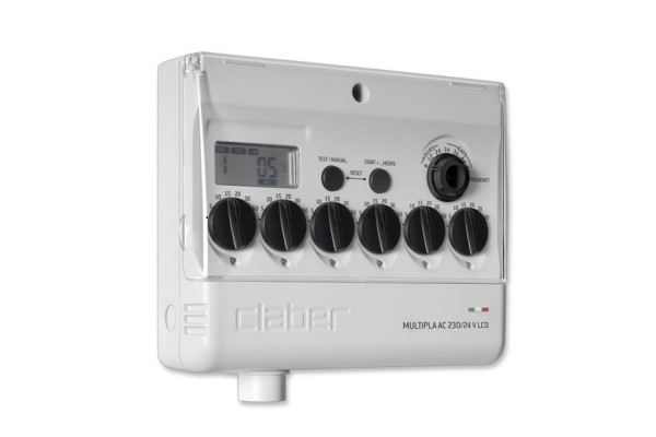 Таймер подачі води Claber MULTIPLA AC 220/24 V LCD Таймер подачі води Claber MULTIPLA AC 220/24 V LCD