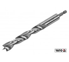 Свердло по дереву спіральне YATO Ø16 x 100/60 мм HEX 1/4" HSS 4241