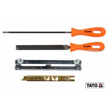 Набір для гостріння ланцюгів з напильником YATO Ø4.8 мм 4 шт