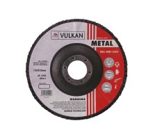 Круг шліфувальний Vulkan 125*22 Р-40 INOX пелюстковий