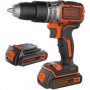 Дриль-шурупокрут акумуляторний безщітковий ударний BLACK+DECKER BL188KB