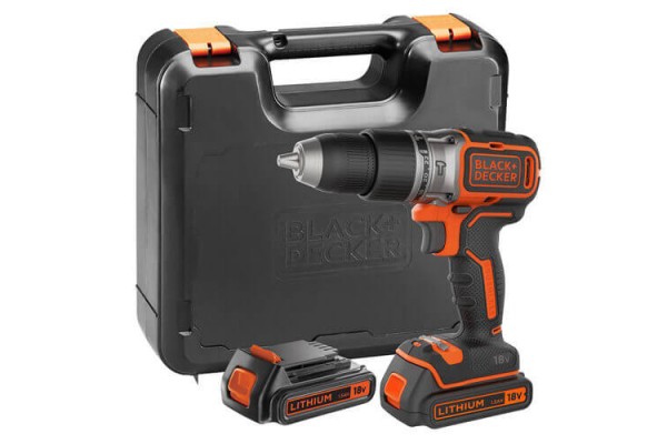 Дриль-шурупокрут акумуляторний безщітковий ударний BLACK+DECKER BL188KB