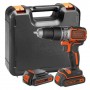 Дриль-шурупокрут акумуляторний безщітковий ударний BLACK+DECKER BL188KB