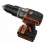 Дриль-шурупокрут акумуляторний безщітковий ударний BLACK+DECKER BL188KB