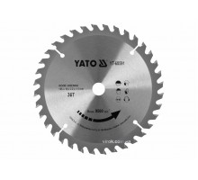 Диск пиляльний по дереву YATO 165 x 16 x 2.2 x 1.5 мм 36 зубців R.P.M до 9500 1/хв