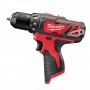 Дриль-шурупокрут акумуляторний MILWAUKEE, M12 BDD-0, 30Нм