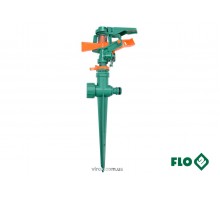 Зрошувач імпульсний 6-режимний FLO на кілку, до шлангу 1/2", оберт- 45°-360°, ABS-пластик