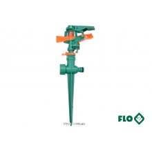 Зрошувач імпульсний 6-режимний FLO на кілку, до шлангу 1/2", оберт- 45°-360°, ABS-пластик