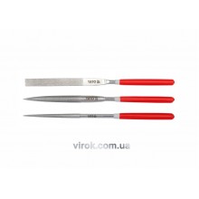 Набір надфілів алмазних YATO 180/70 х 5 мм 3 шт